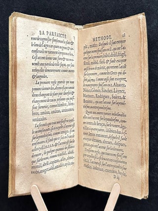 La Parfaicte methode pour entendre, escrire, et parler la langue Espagnole. Paris: Matthieu Guillemot, 1596.
