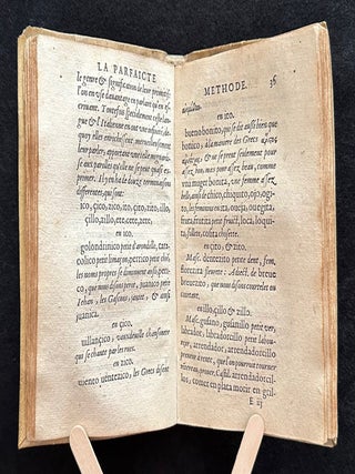 La Parfaicte methode pour entendre, escrire, et parler la langue Espagnole. Paris: Matthieu Guillemot, 1596.