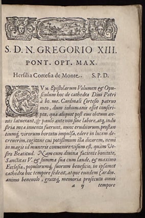 Epistolarum familiarium liber, Venice: Francesco De Franceschi, 1573.