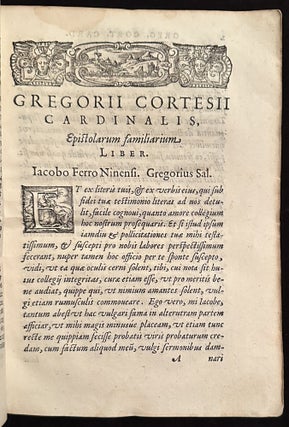 Epistolarum familiarium liber, Venice: Francesco De Franceschi, 1573.