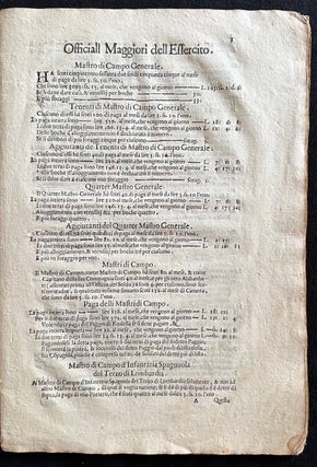 Dechiaratione Della Vera Quantita Del Soldo. Pavia: Giovanni Magri, 1637.