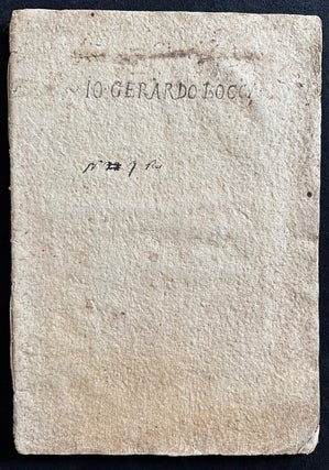 Dechiaratione Della Vera Quantita Del Soldo. Pavia: Giovanni Magri, 1637.